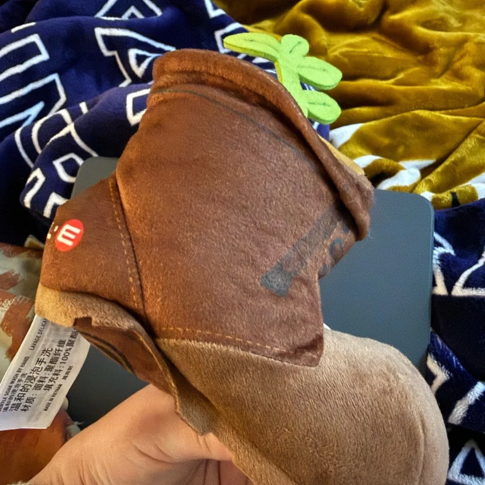 Brown Boot Plush with Green Sprout Wall-e